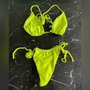 Misguided like green two piece bikini